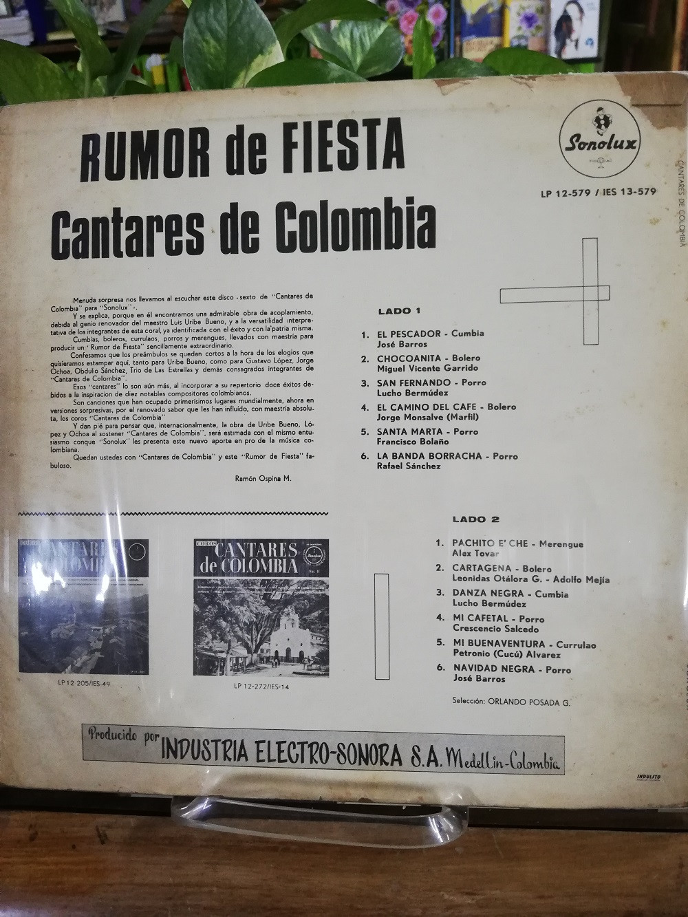 Imagen LP RUMOR DE FIESTA - CANTARES DE COLOMBIA 2
