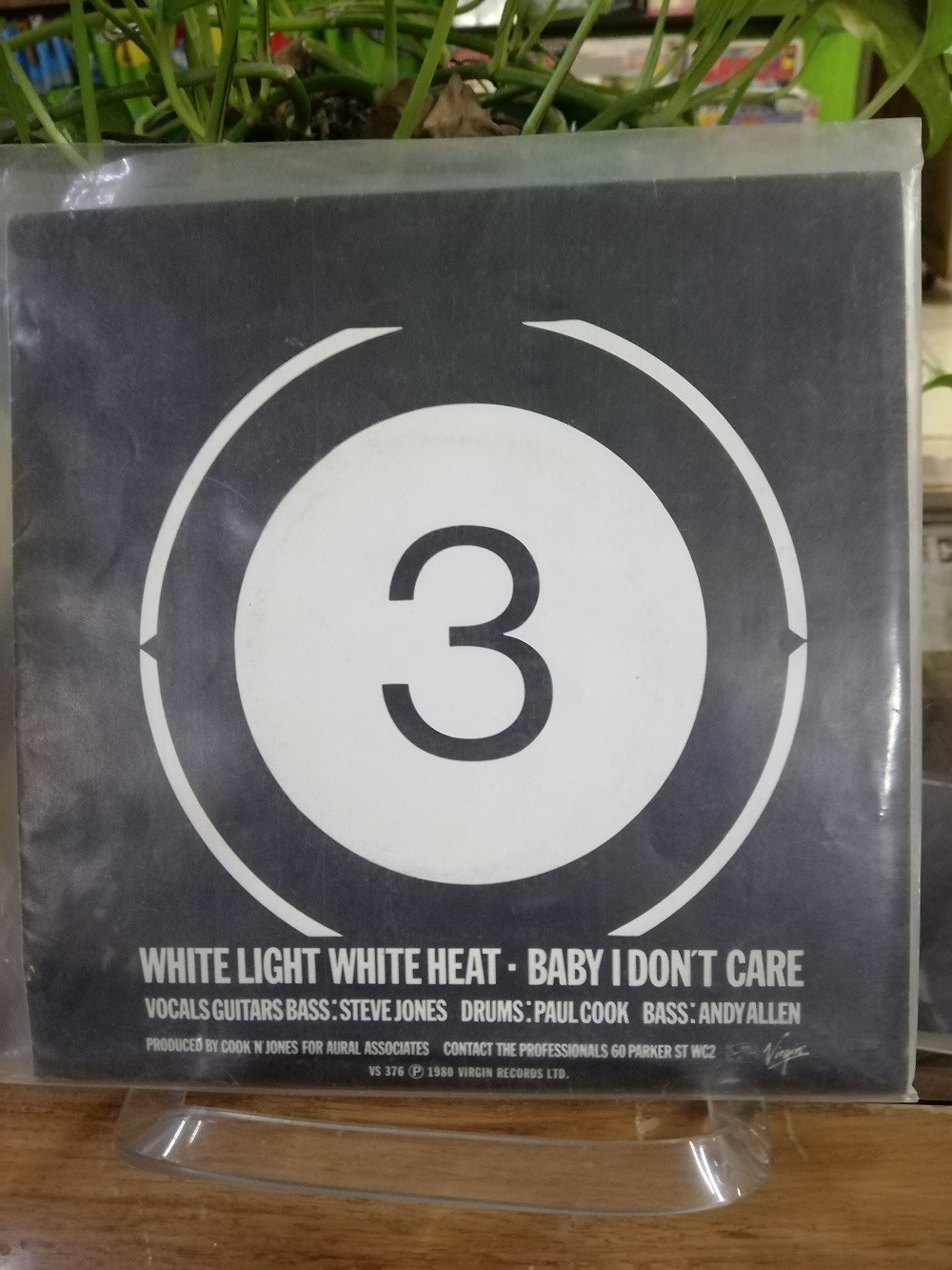 Imagen LP THE PROFESSIONALS - ONE TWO THREE / WHITE LIGHT WHITE HEAT - BABY I DON´T CARE 2