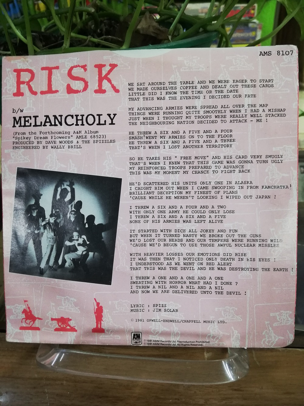 Imagen LP THE SPIZZLES - RISK! / MELANCHOLY 2