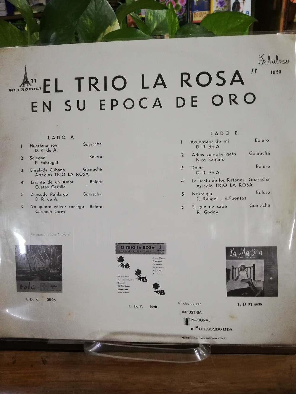 Imagen LP TRIO LA ROSA - EL TRIO LA ROSA EN SU EPOCA DE ORO VOL. 1 2
