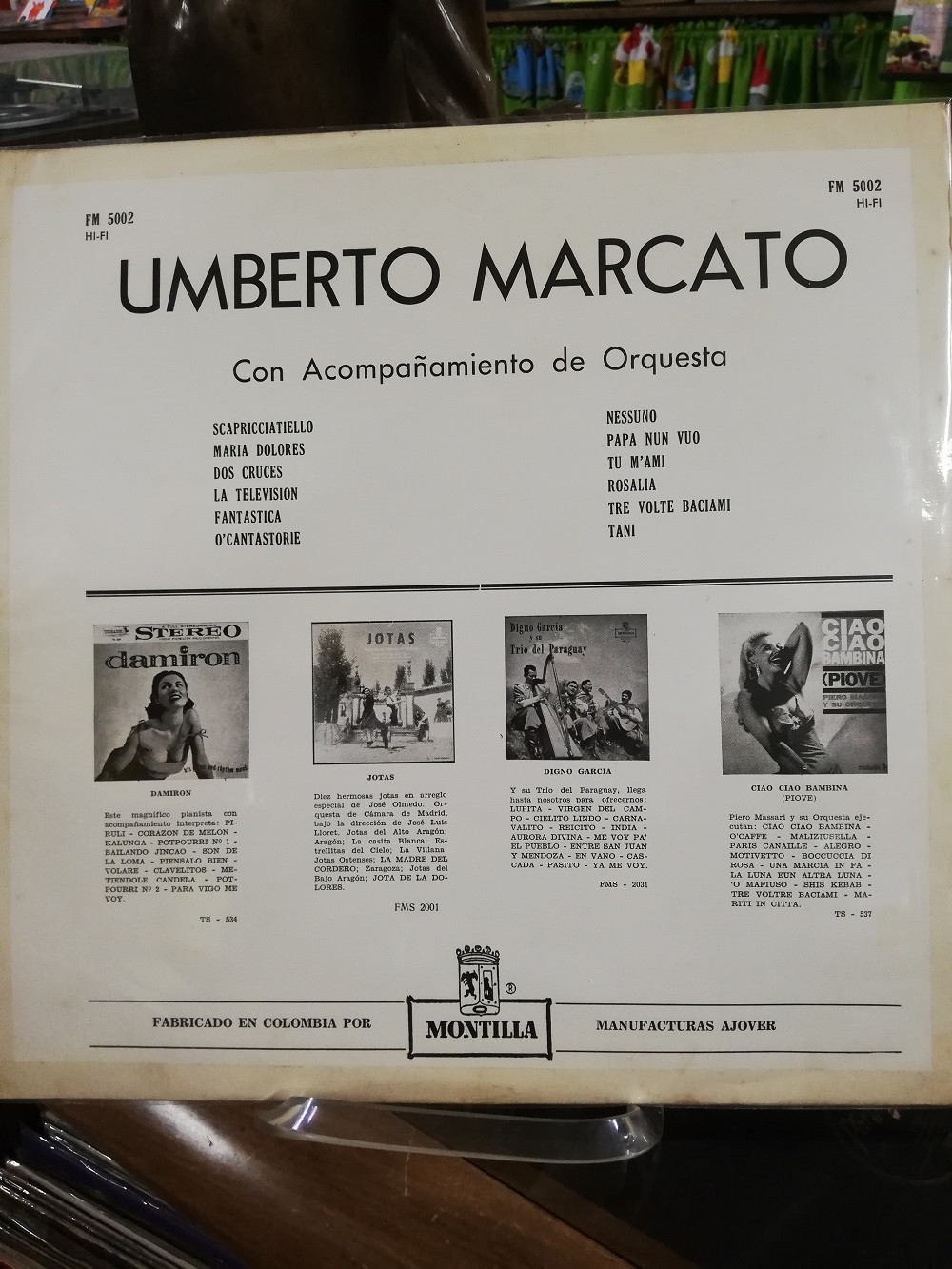 Imagen LP UMBERTO MARCATO - CON ACOMPAÑAMIENTO DE ORQUESTA 2