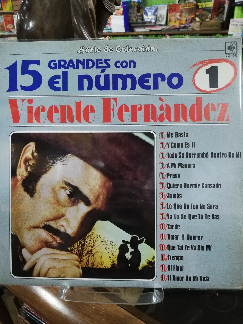 Imagen LP VICENTE FERNANDEZ - 15 GRANDES CON EL NÚMERO 1 1