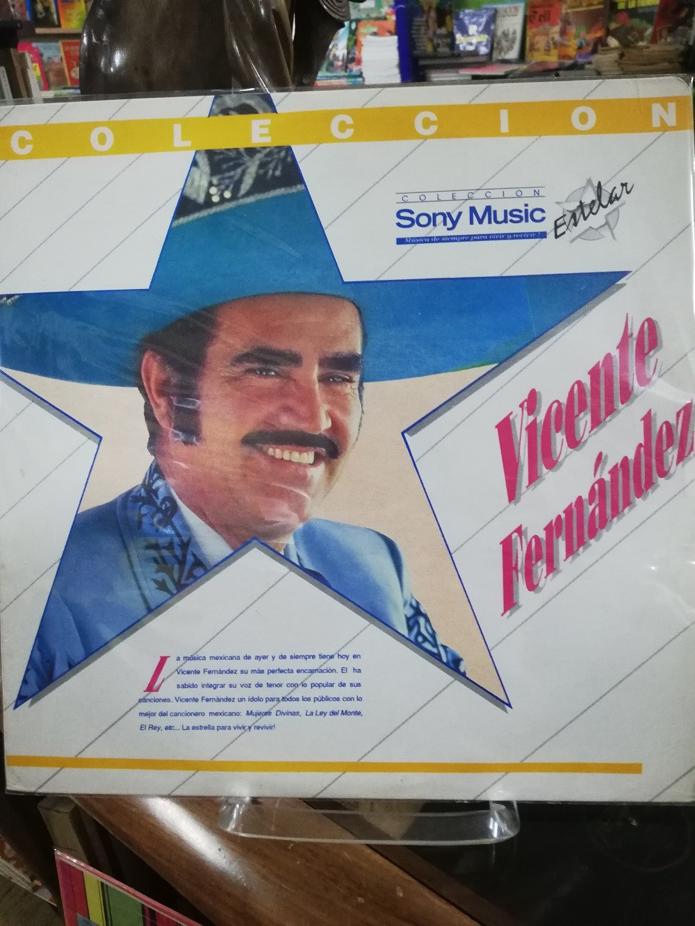 Imagen LP VICENTE FERNANDEZ - COLECCIÓN SONY MUSIC ESTELAR