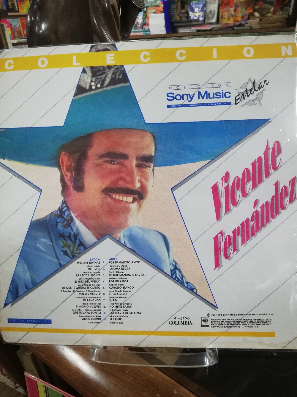 Imagen LP VICENTE FERNANDEZ - COLECCIÓN SONY MUSIC ESTELAR 2