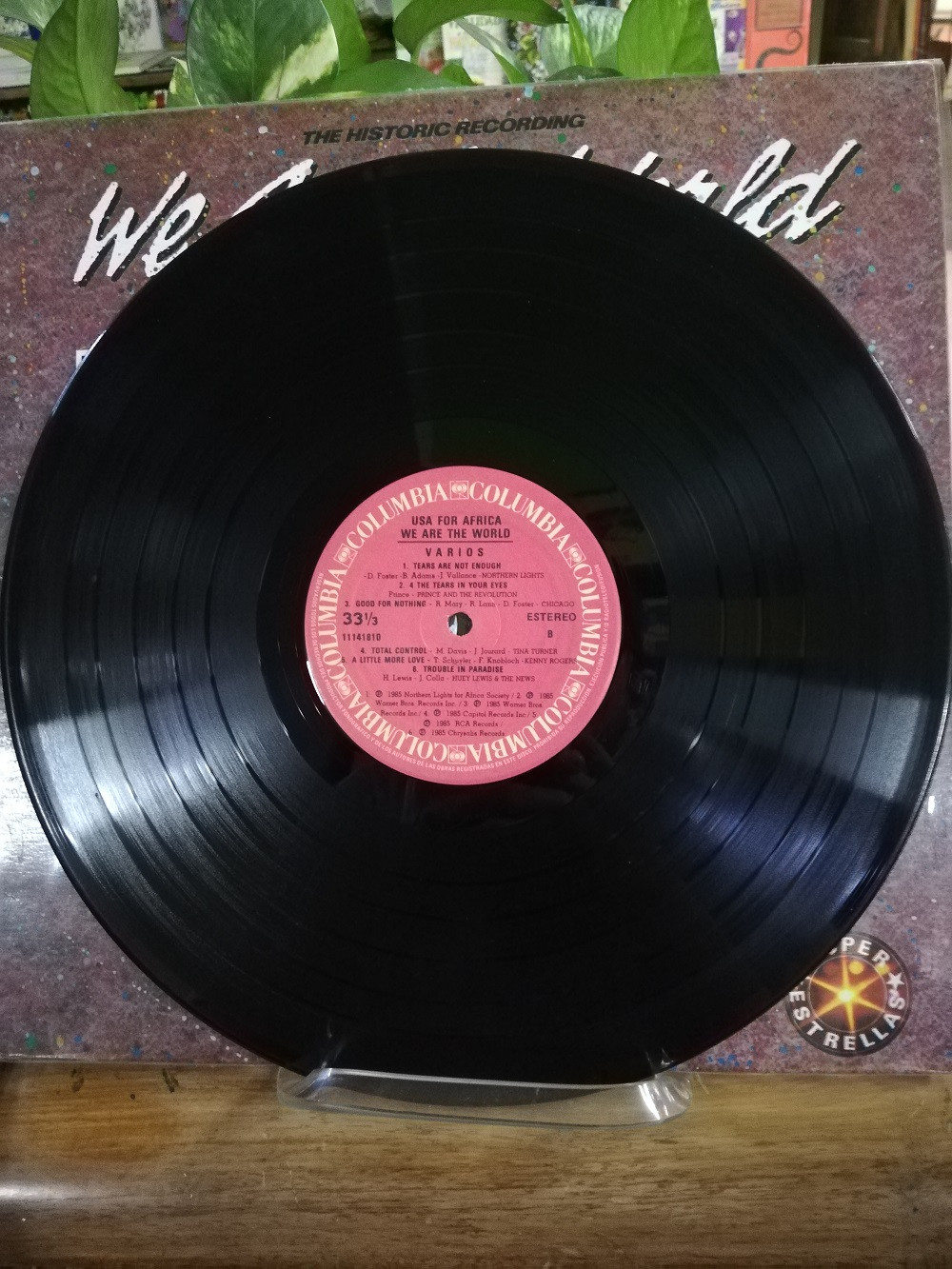 Imagen LP WE ARE THE WORLD - THE HISTORY RECORDING - PLUS NINE NEW SUPERSTAR SONGS 5