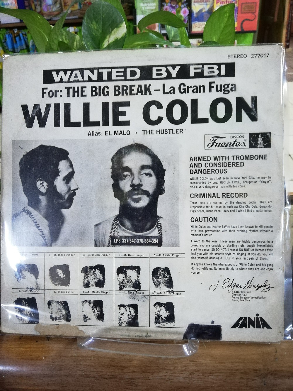 Imagen LP WILLIE COLÓN - LA GRAN FUGA