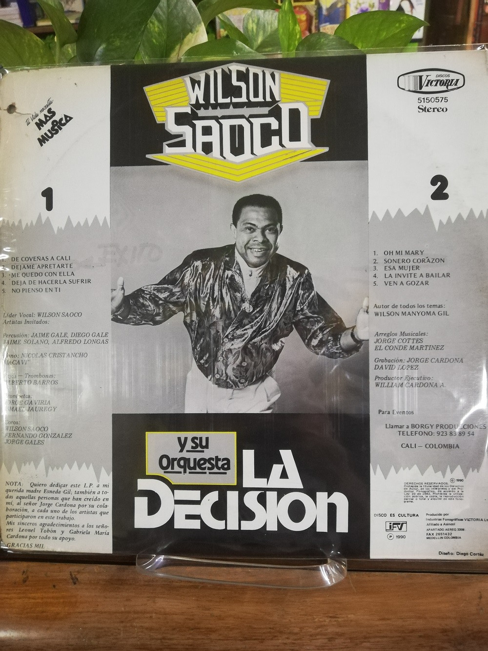 Imagen LP WILSON SAOCO Y SU ORQUESTA LA DECISIÓN - ESTA BUENO Y MAS 2