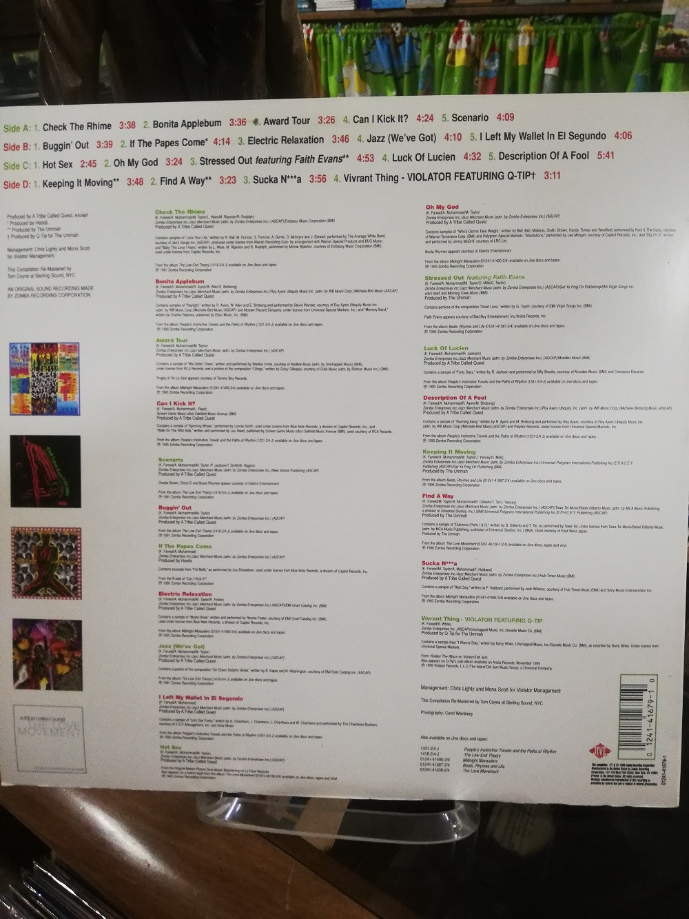Imagen LP X 2 A TRIBE CALLED QUEST - THE ANTHOLOGY 2