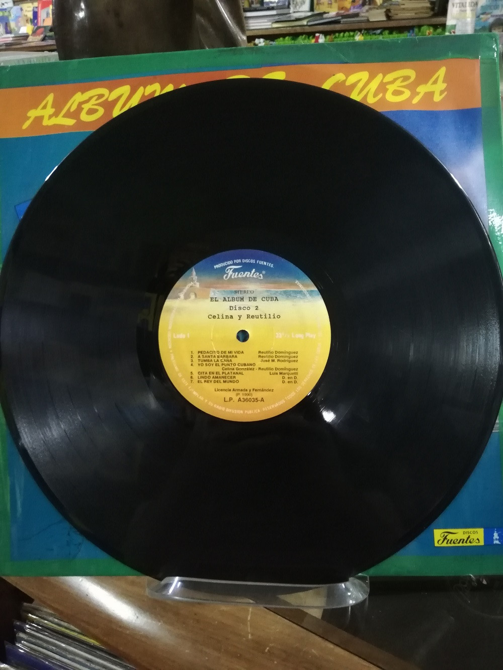 Imagen LP X 3 ALBUM DE CUBA - GUILLERMO PORTABALES/CELINA Y REUTILIO/GUARACHEROS DE ORIENTE 5