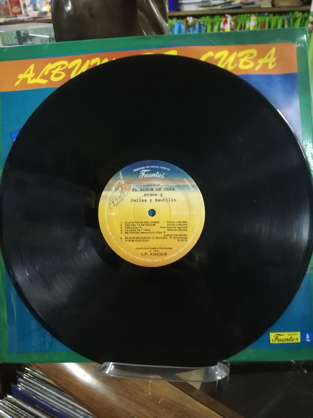 Imagen LP X 3 ALBUM DE CUBA - GUILLERMO PORTABALES/CELINA Y REUTILIO/GUARACHEROS DE ORIENTE 6