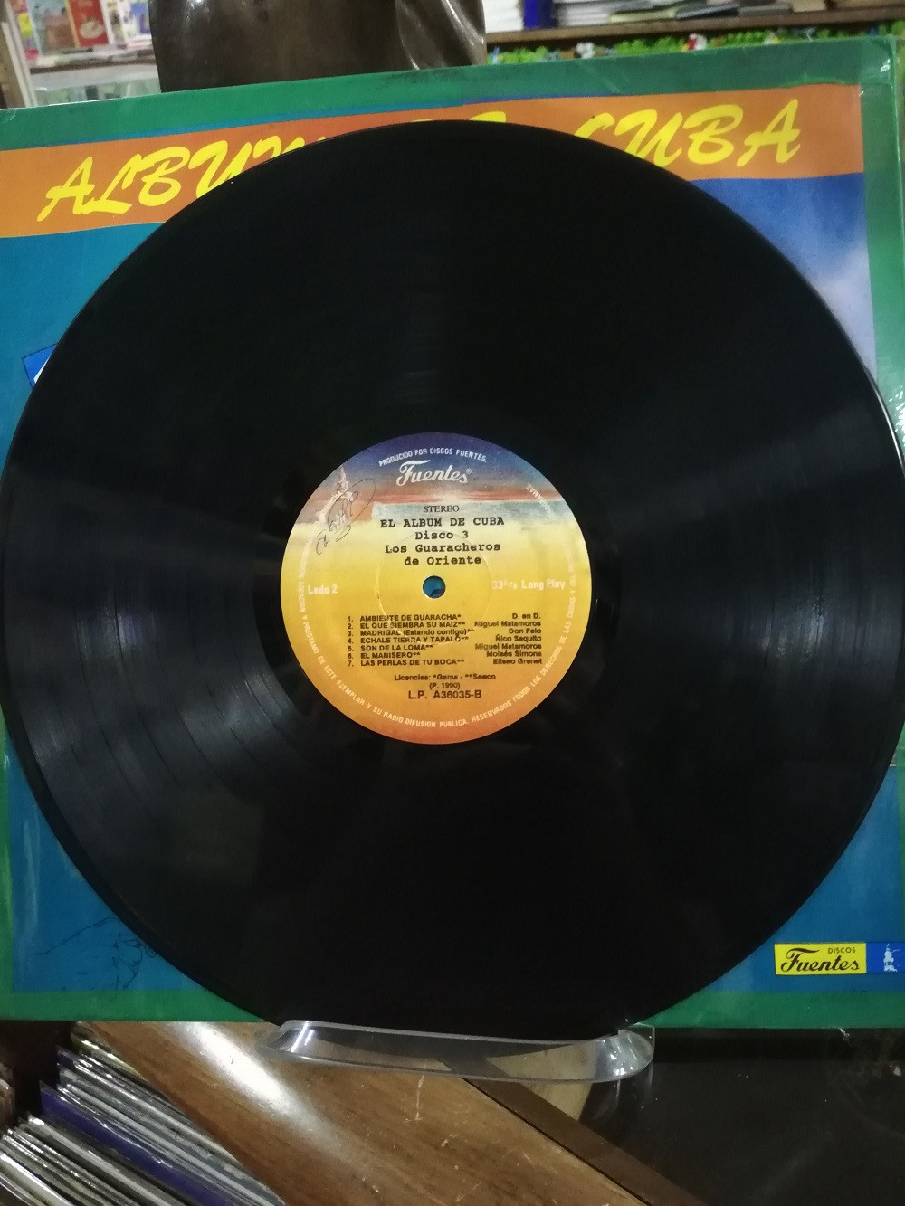 Imagen LP X 3 ALBUM DE CUBA - GUILLERMO PORTABALES/CELINA Y REUTILIO/GUARACHEROS DE ORIENTE 8