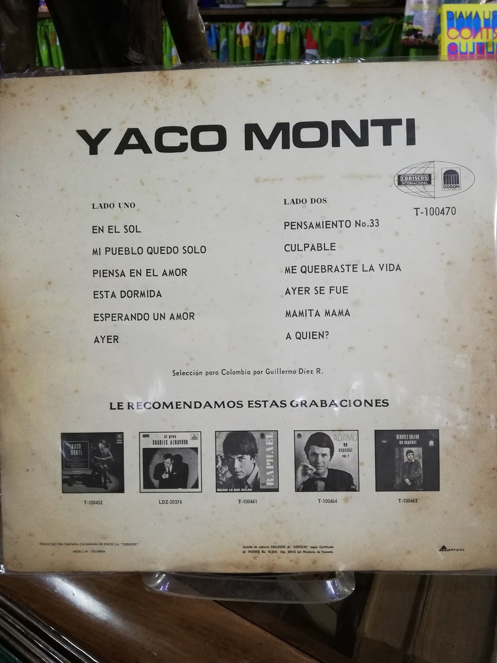 Imagen LP YACO MONTI - YACO 2