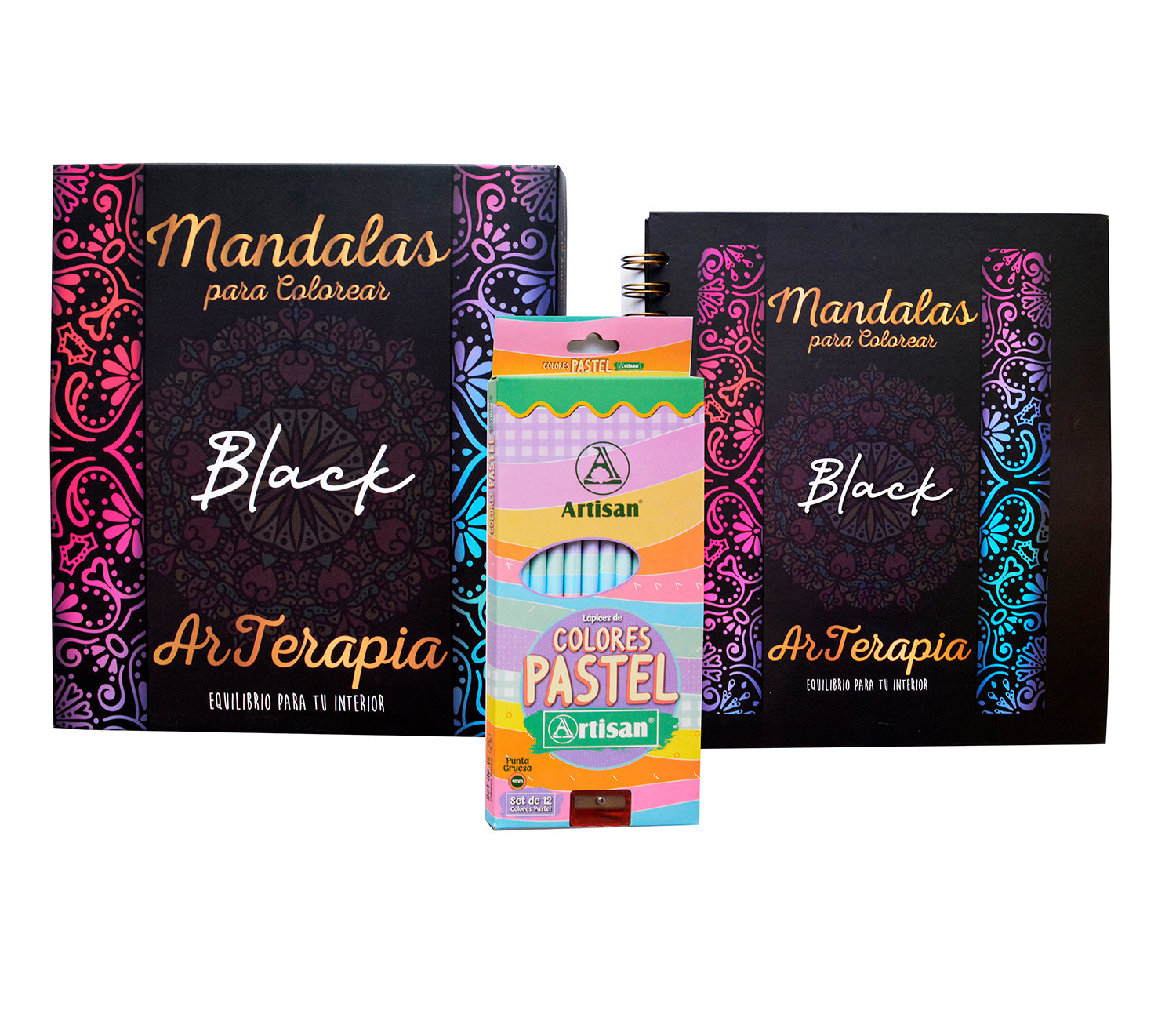 Imagen Mandalas para colorear BLACK 2