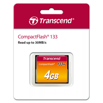 ImagenMemoria Compact Flash 4GB 133x Transcend