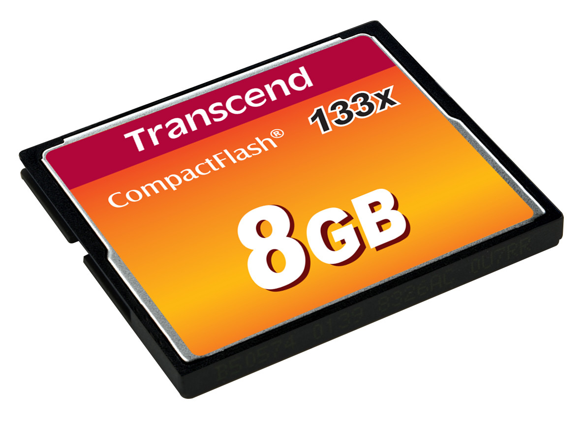 Imagen Memoria Compact Flash 8GB 133x Transcend