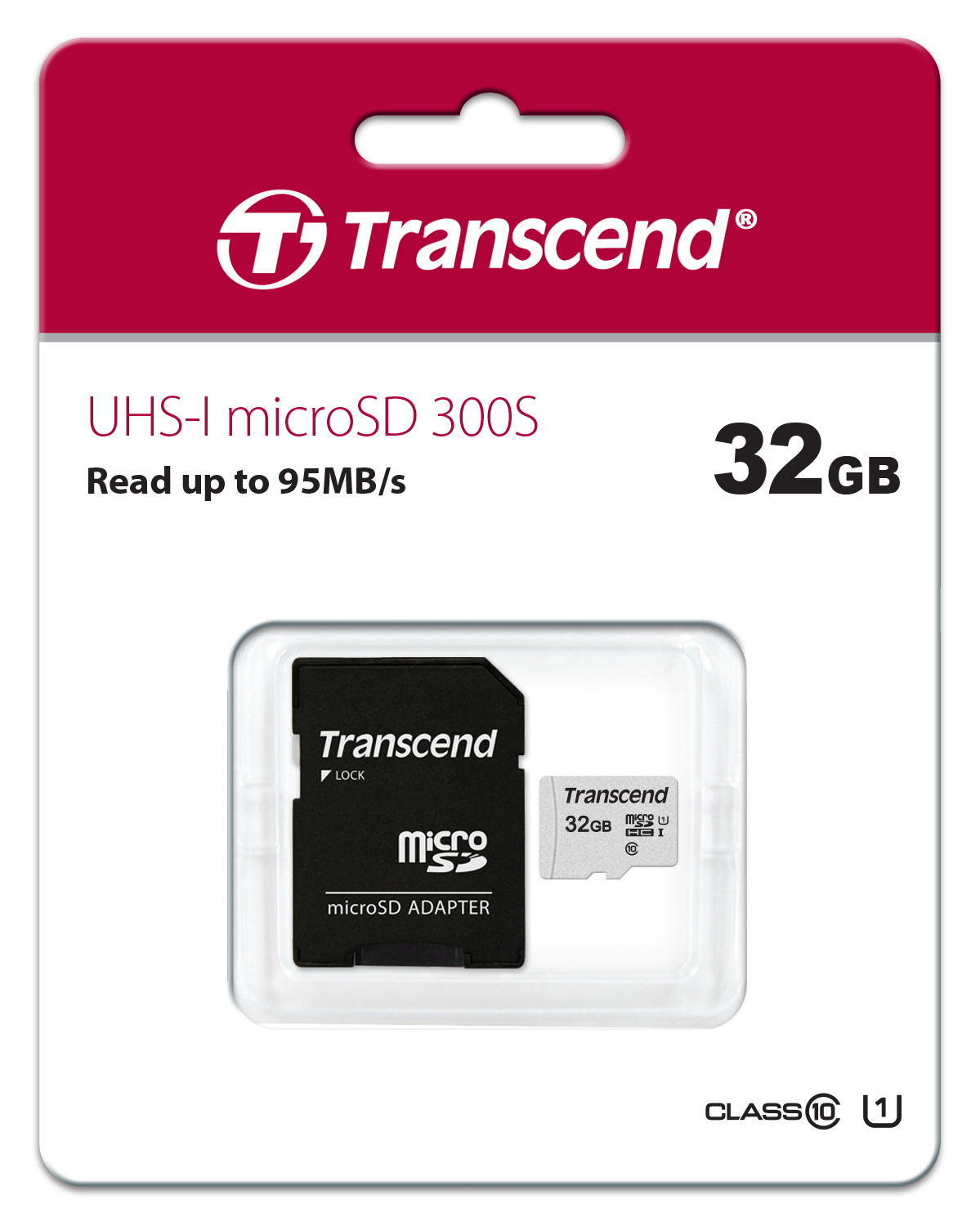 Imagen Memoria Micro SDHC 32GB Transcend 300s Clase 10
