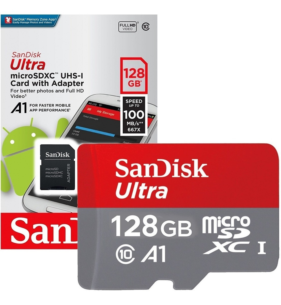 Imagen Memoria  Micro SDXC UHS-I 128GB Sandisk 2