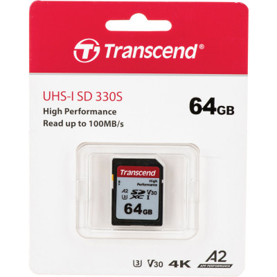 ImagenMemoria Transcend deb 64GB SDXC 330S UHS-I Clase 10