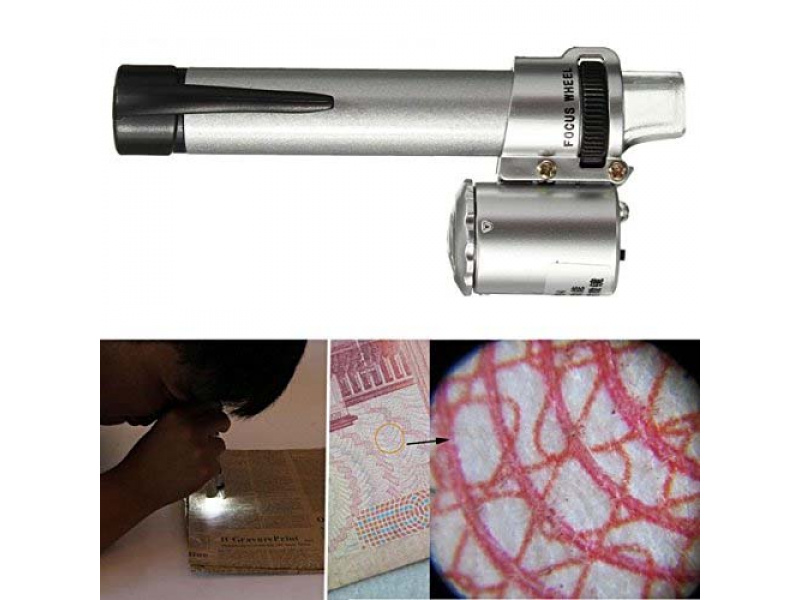 Microscopio 100x Con Luz Led Lupa: Lupa 100x Lapiz WS
