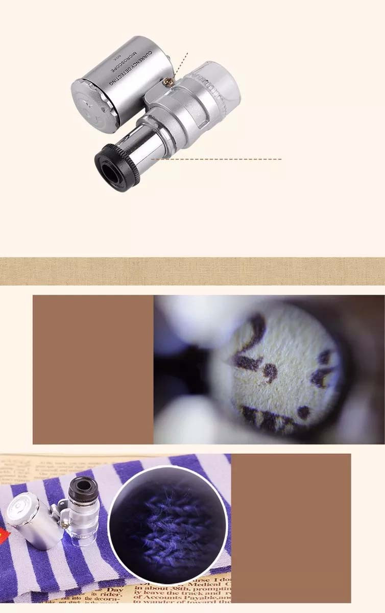 Imagen Microscopio Lupa Mini 60x 6