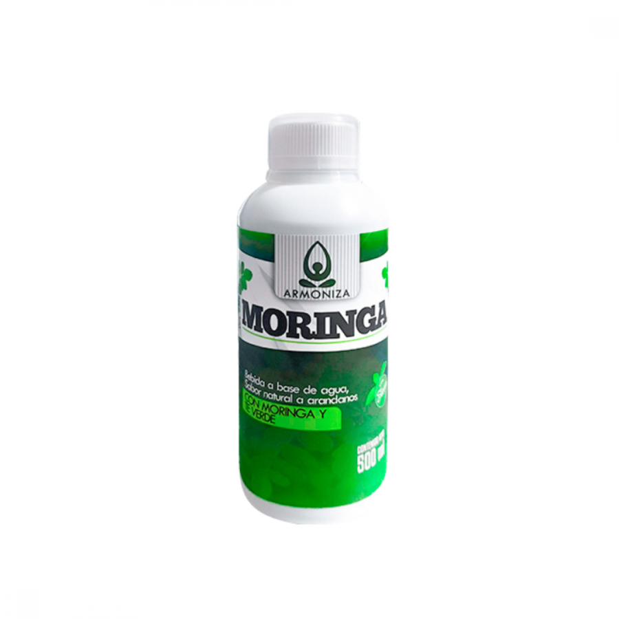 ImagenMoringa, bebida a base de agua + sabor natural a Arándanos. x 500ml.