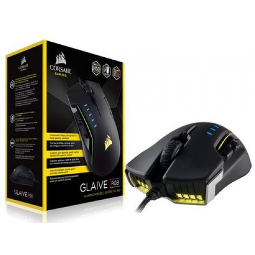 Imagen Mouse Gamer Corsair GLAIVE ALUMINUM RGB, 16000 DPI 3