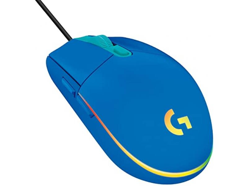 Imagen Mouse Gamer Logitech G203 RGB LightSync Azul 1