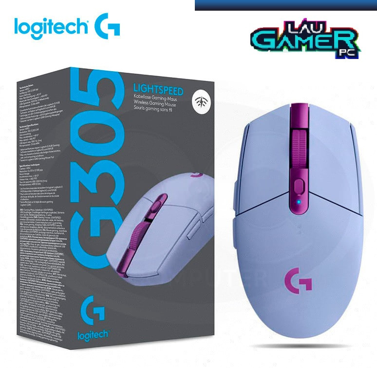 Imagen Mouse Gamer Logitech G305 HERO Wirless Lila