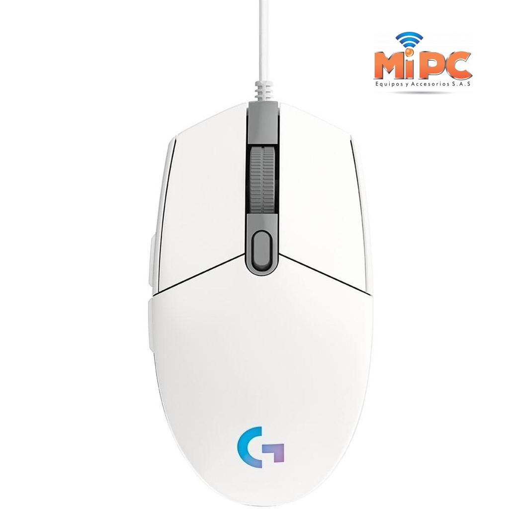 Imagen Mouse Logitech G203 RGB LIGHTSYNC con 6 botones, Blanco 1