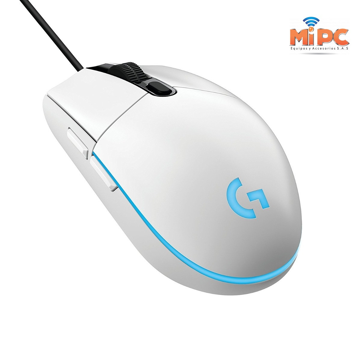 Imagen Mouse Logitech G203 RGB LIGHTSYNC con 6 botones, Blanco 2