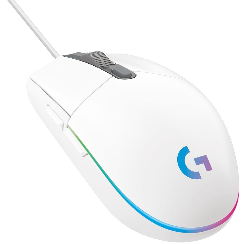 Imagen Mouse Logitech G203 RGB LIGHTSYNC con 6 botones, Blanco 1