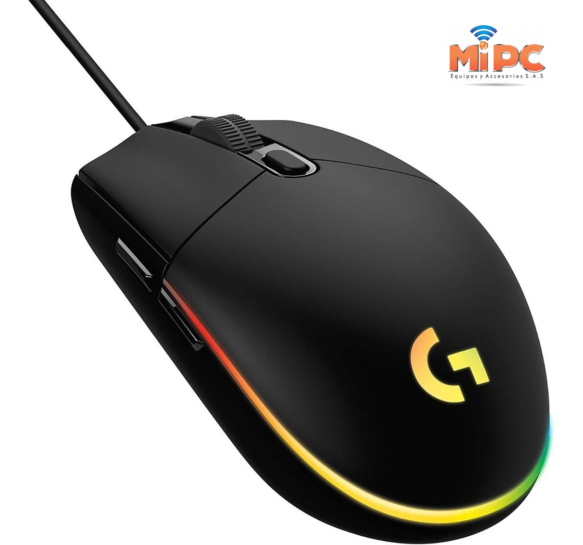 Imagen Mouse Logitech G203 RGB LIGHTSYNC con 6 botones, Negro 1