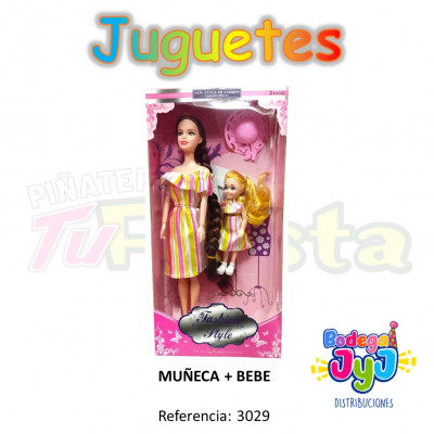 ImagenMuñeca Barbie + Bebé 