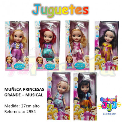 ImagenMuñeca Princesas Disney Grandes 