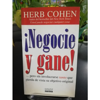 ImagenNEGOCIE Y GANE! - HERB COHEN