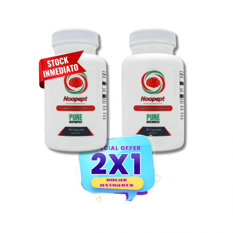 ImagenNootropico - 2 frascos Noopept 90 capsulas de 20 mg ( 360 dosis ) - STOCK INMEDIATO contra entrega