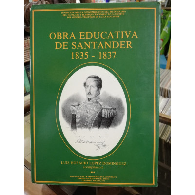 ImagenOBRA EDUCATIVA DE SANTANDER 1835-1837, TOMO 3 - LUIS HORACIO LOPEZ DOMINGUEZ