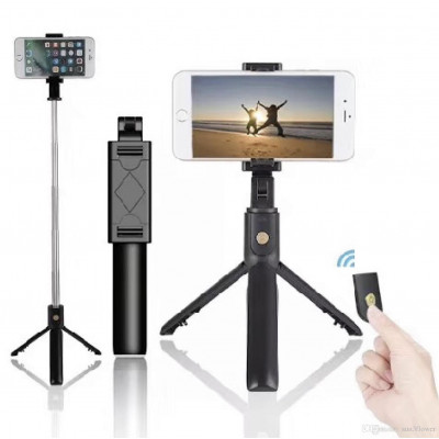 ImagenPalo Selfie Bluetooth Inalámbrico Con Tripode Integrado K07