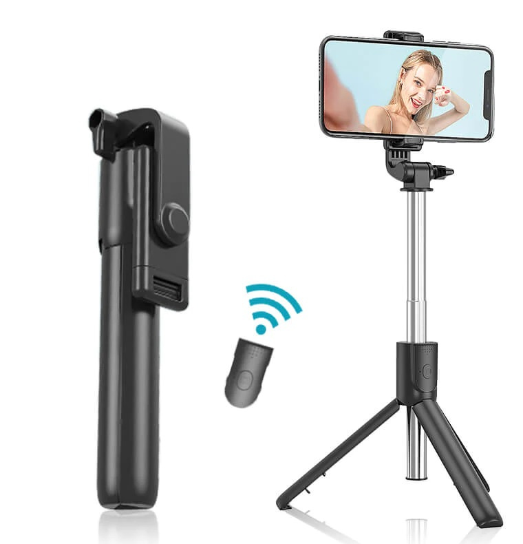 Imagen Palo Selfie Stick Trípode con control remoto Bluetooth R1 3