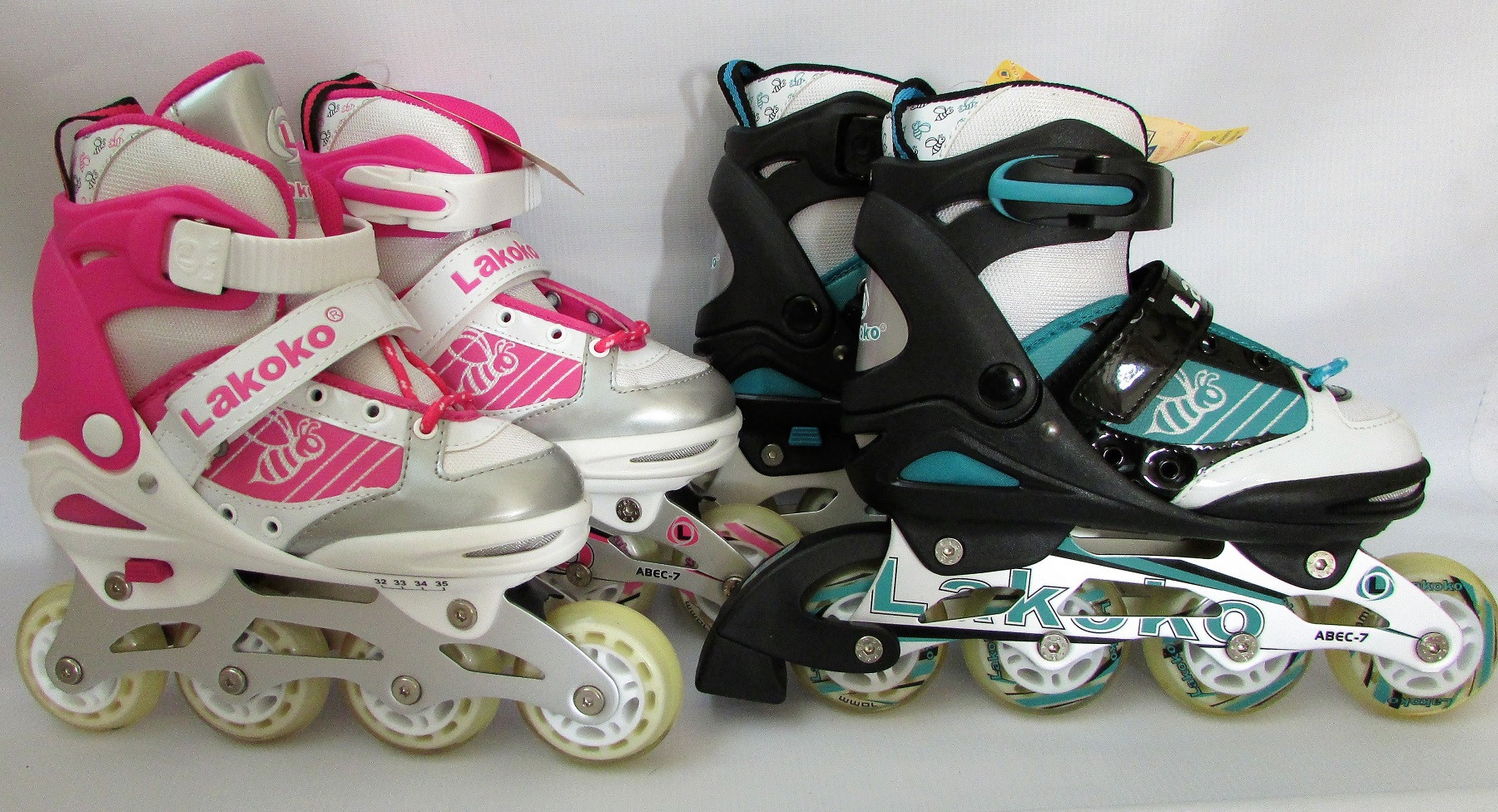 Patines en Linea Para Niños Talla M 34-38. Verdes