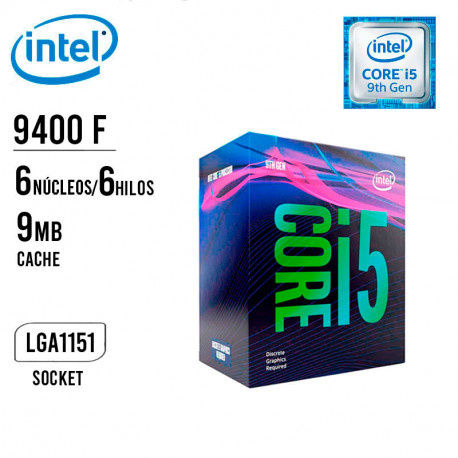 Imagen PC Core i5 9400F, 1650 Video, 8 Ram, SSD 240, Fuente Real 550 3
