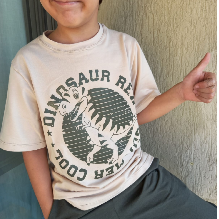 ImagenPijama de niño, elaborada en Lycra-Algodón, estampado dinosaurio