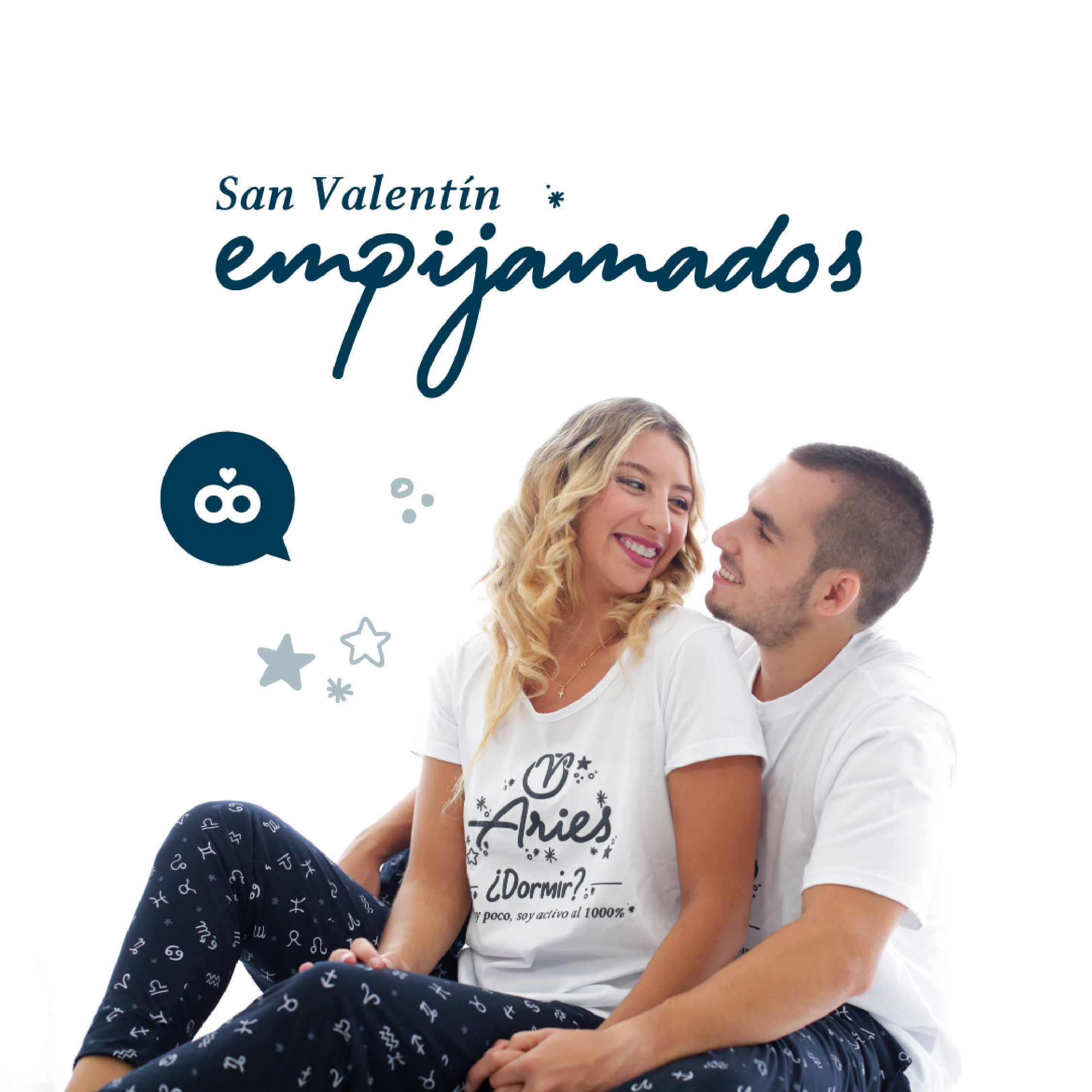 Imagen Pijama de pareja signo del zodiaco.