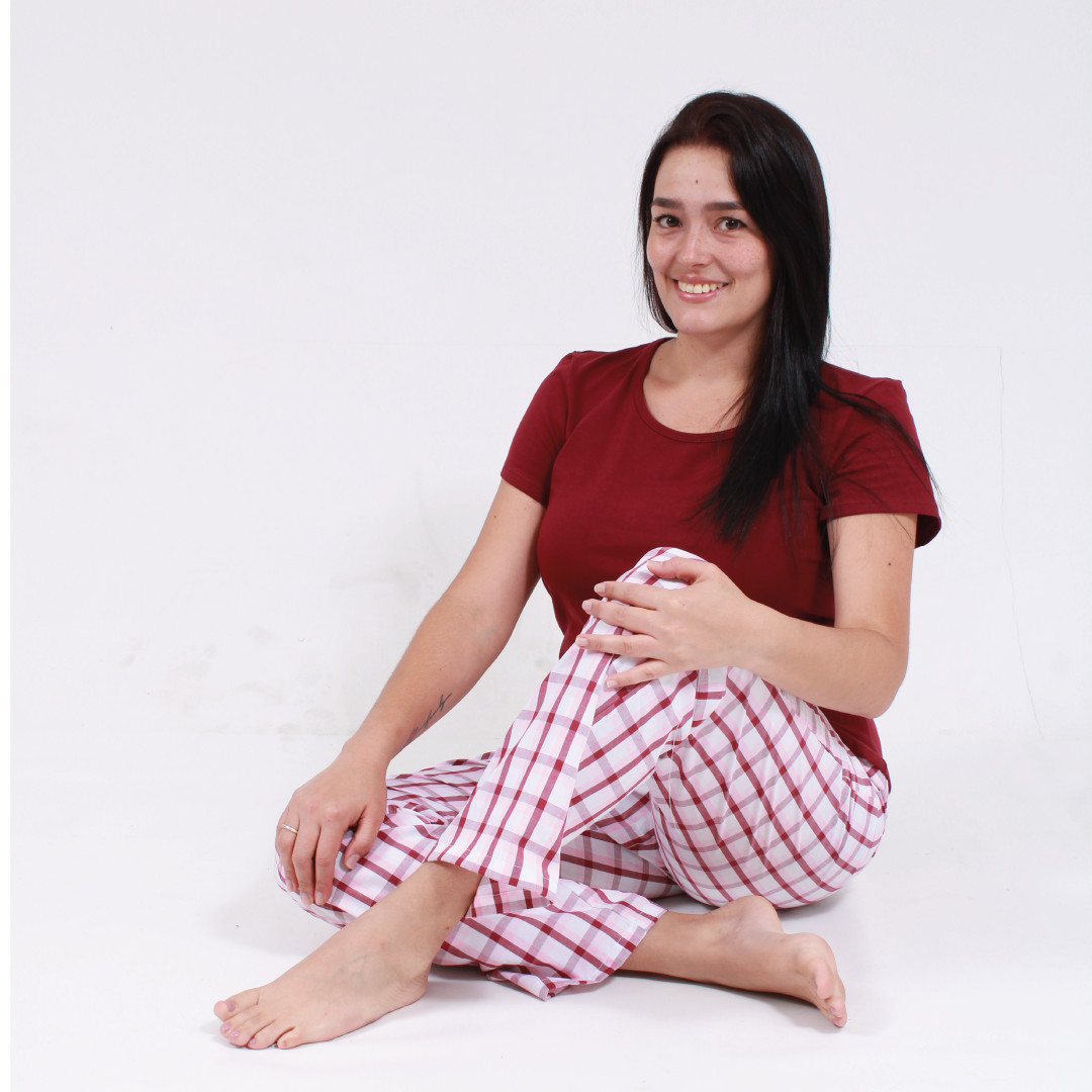 Imagen Pijama mujer en algodón 1