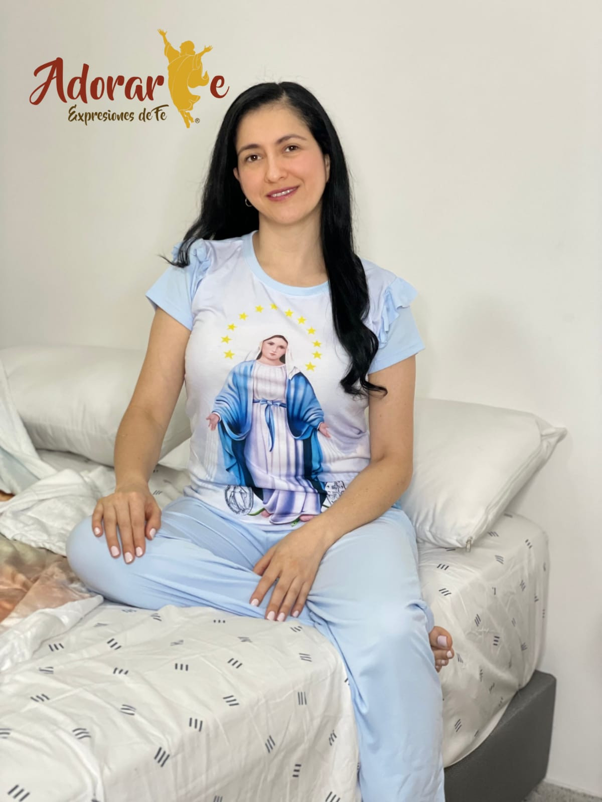 Imagen Pijama sudadera dama virgen Milagrosa