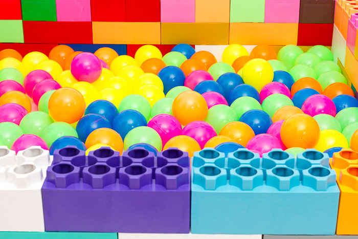 Imagen piscina de pelotas  1.4 x 1.4 de 156 bloques incluye 300 pelotas 2