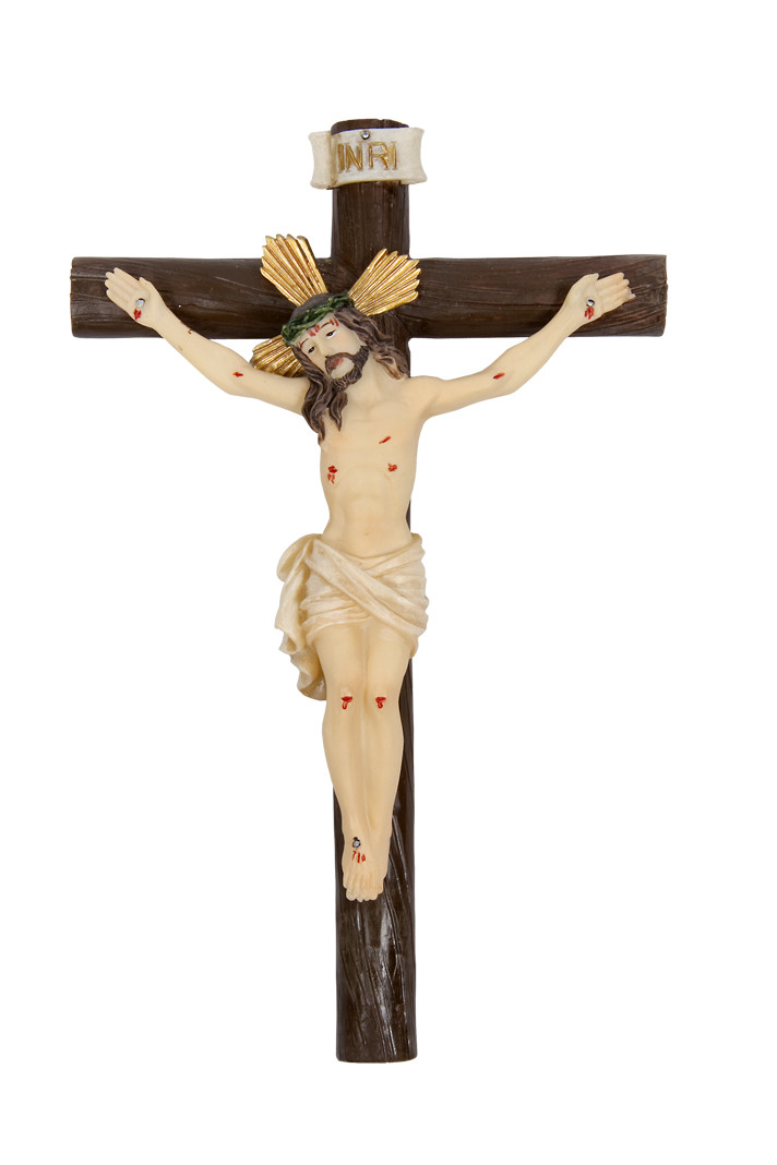 Imagen Placa De Jesus Crucificado De 13 Cm