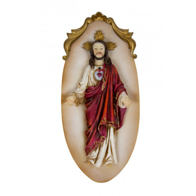 ImagenPlaca Del Sagrado Corazón De Jesus De 13 Cm