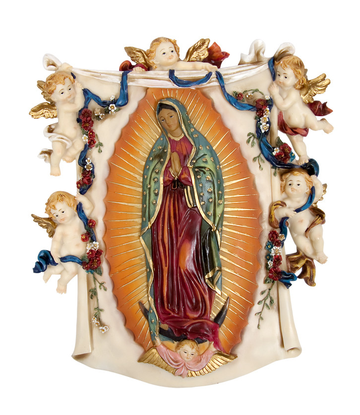 Imagen Placa Virgen De Guadalupe De 22 Cm 1
