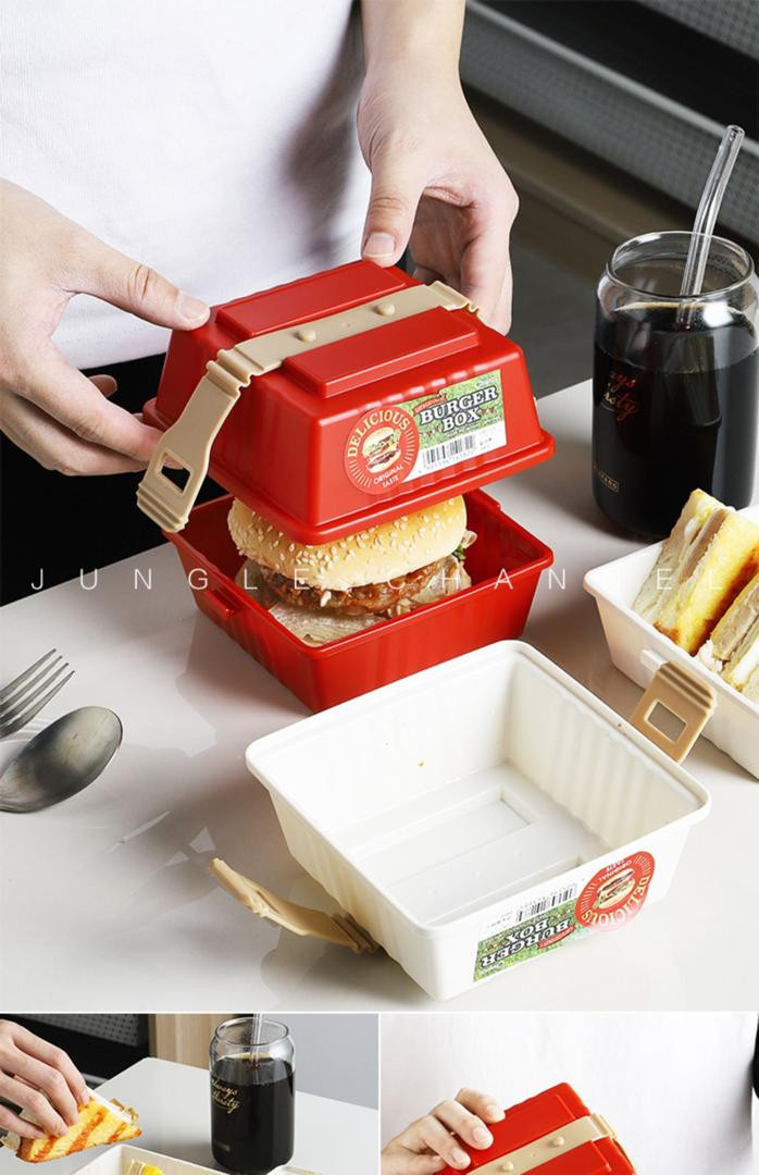 Imagen  Porta comida Burger Box 4
